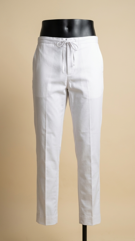 White 2-Piece Set with Red Emblem