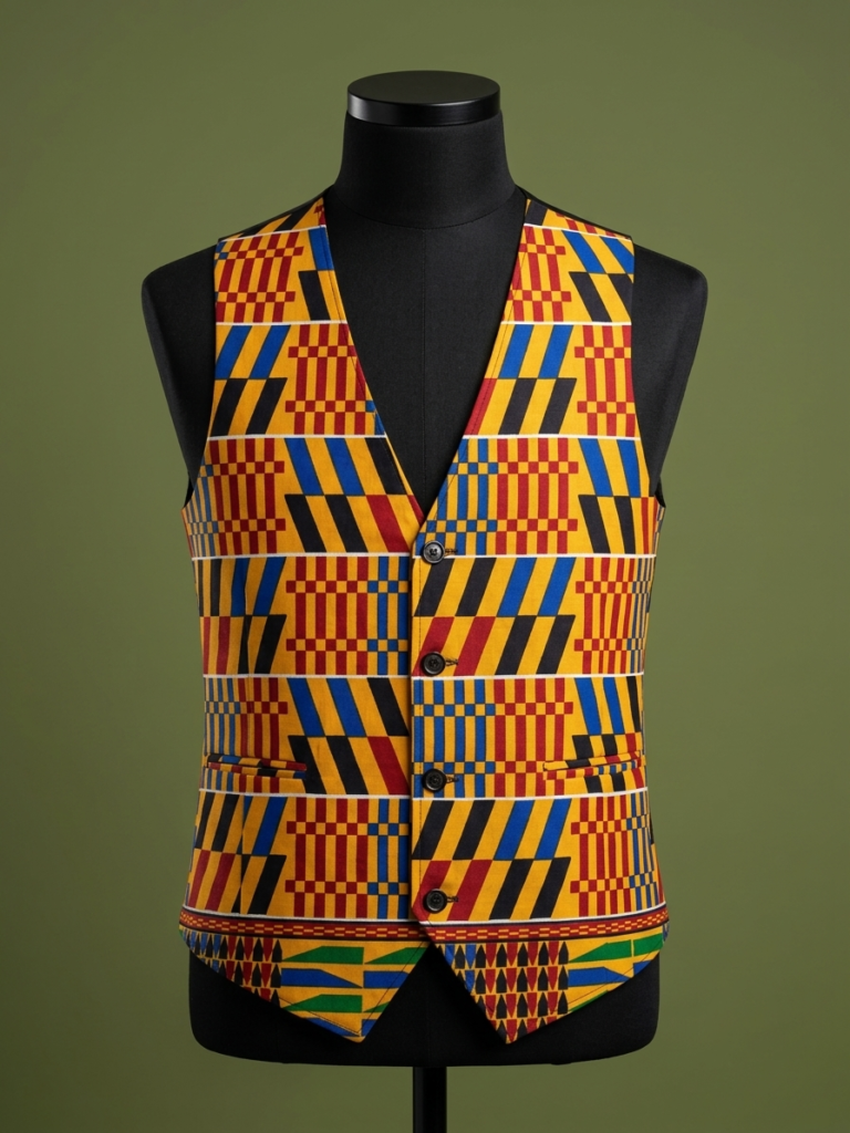 Monarch Kente Heritage Waistcoat